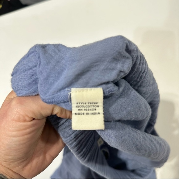 Caffe Marrakesh Blue cotton pants size L - Picture 3 of 3